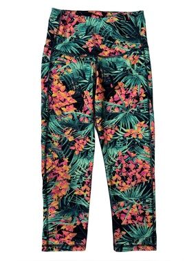 {Old Navy} "Go Dry Active" Tropical Print High Rise Leggings WAP84